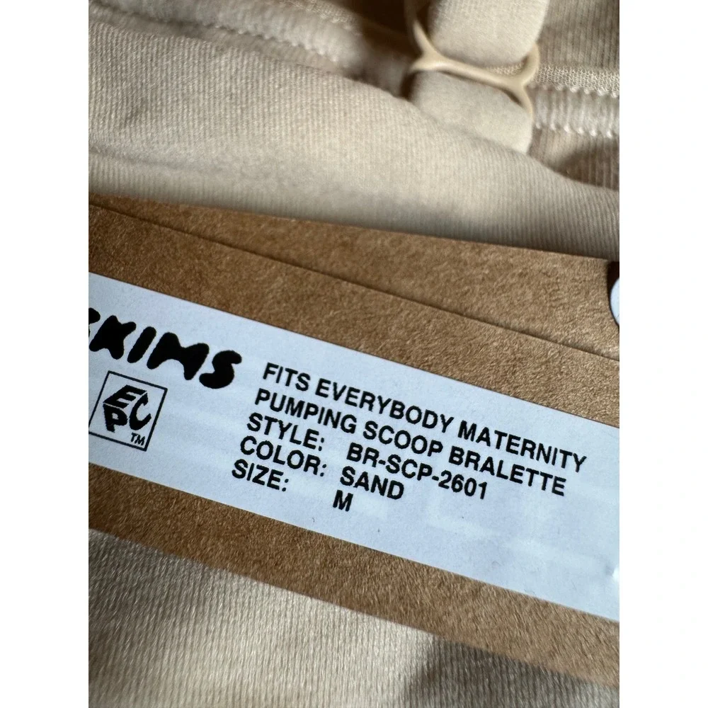 SKIMS Fits Everybody Maternity Nursing Scoop Bralette Set of 2 Clay Sand M NEW